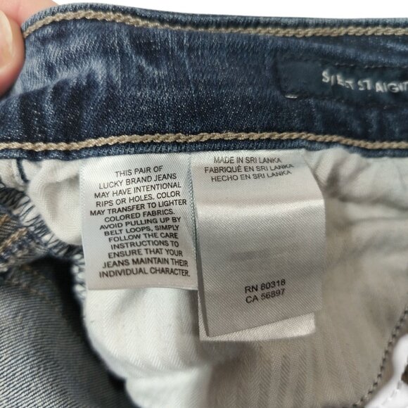 Lucky Brand The Sweet Jean Straight Denim Blue Jeans Women's Size 6/28 Reg - Picture 6 of 8